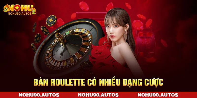 Bàn Roulette có nhiều dạng cược Bàn Roulette có nhiều dạng cược